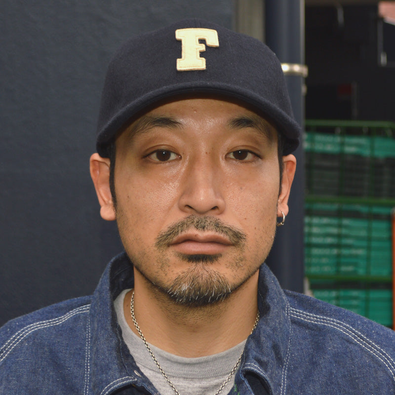 FULL COUNT ”6843-25” 6 Panel Wool Melton Baseball Cap F Patch