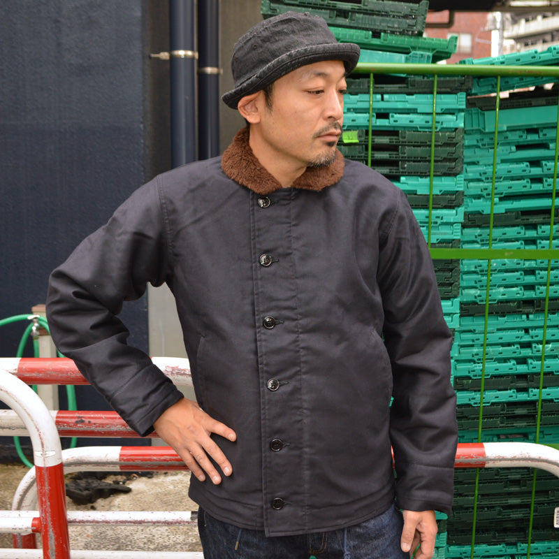 BUZZ RICKSON'S "BR15340" N-1 NAVY “NAVY DEPARTMENT” DEMOTEX-ED