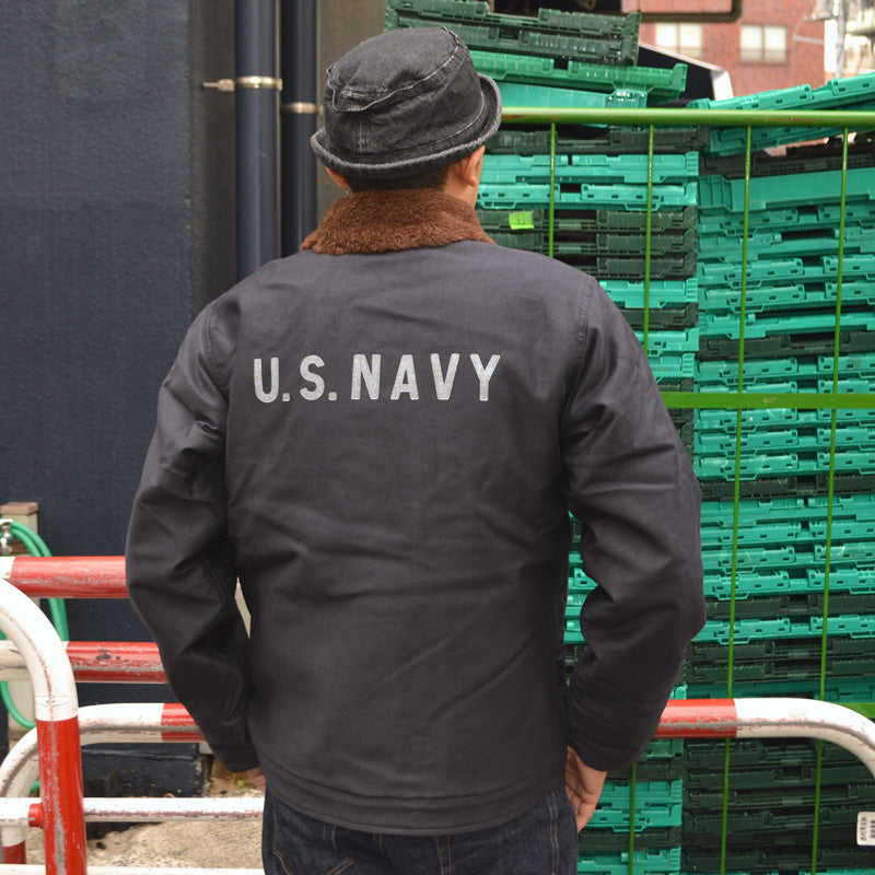 BUZZ RICKSON'S "BR15340" N-1 NAVY “NAVY DEPARTMENT” DEMOTEX-ED