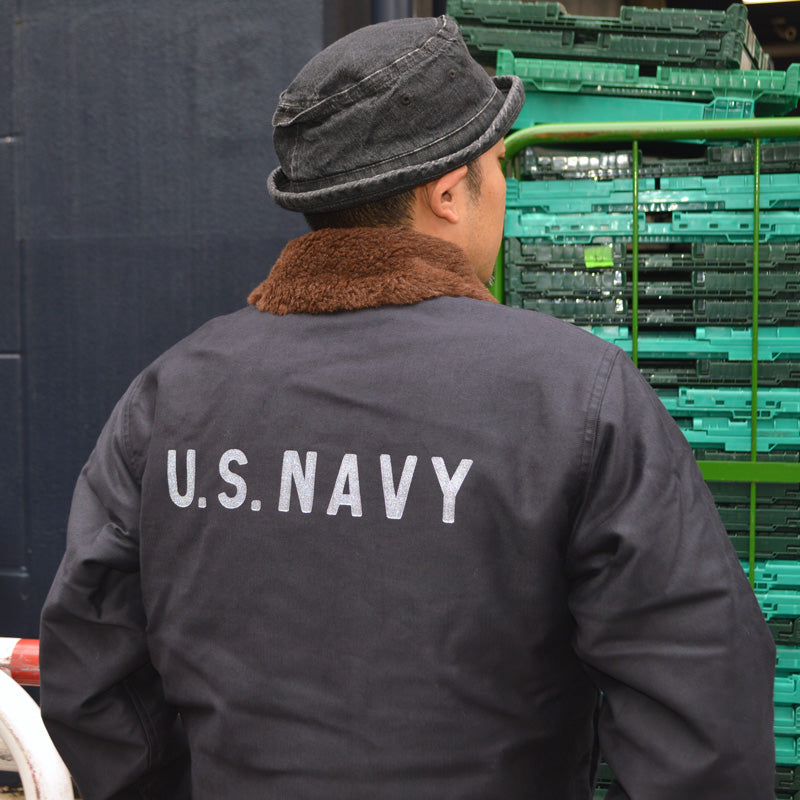 BUZZ RICKSON'S "BR15340" N-1 NAVY “NAVY DEPARTMENT” DEMOTEX-ED