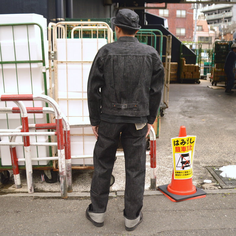 BUZZ RICKSON'S "BR43042" World War 2 Black Denim Waist Overalls