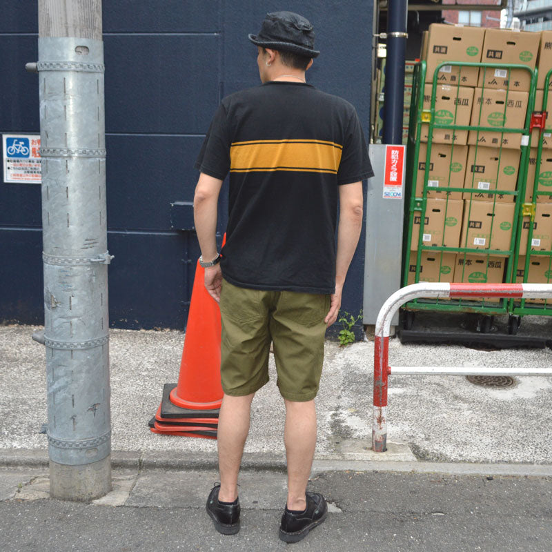 BUZZ RICKSON'S "BR51735" TROUSERS, MEN'S, COTTON SATEEN OLIVE GREEN QM SHADE 107, TYPE 1, CLASS SHORTS