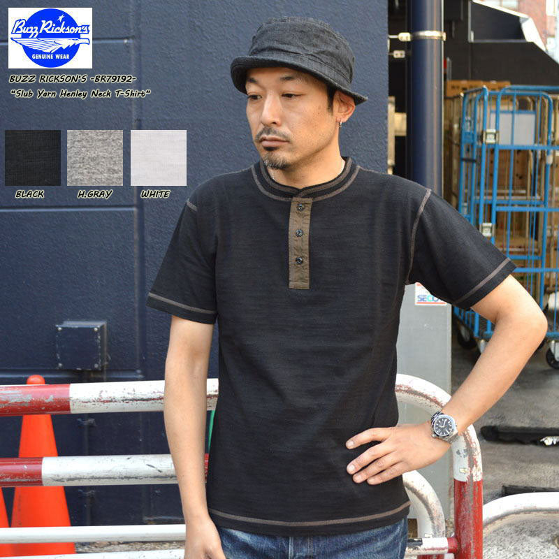 【MODERNIF】Slub Henley Neck Knit BUZZ RICKSON'S 