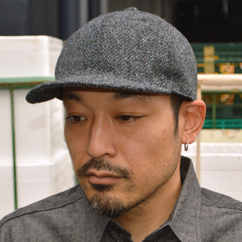 HIGHER ”HT25021” Harris Tweed Oatmeal Cap