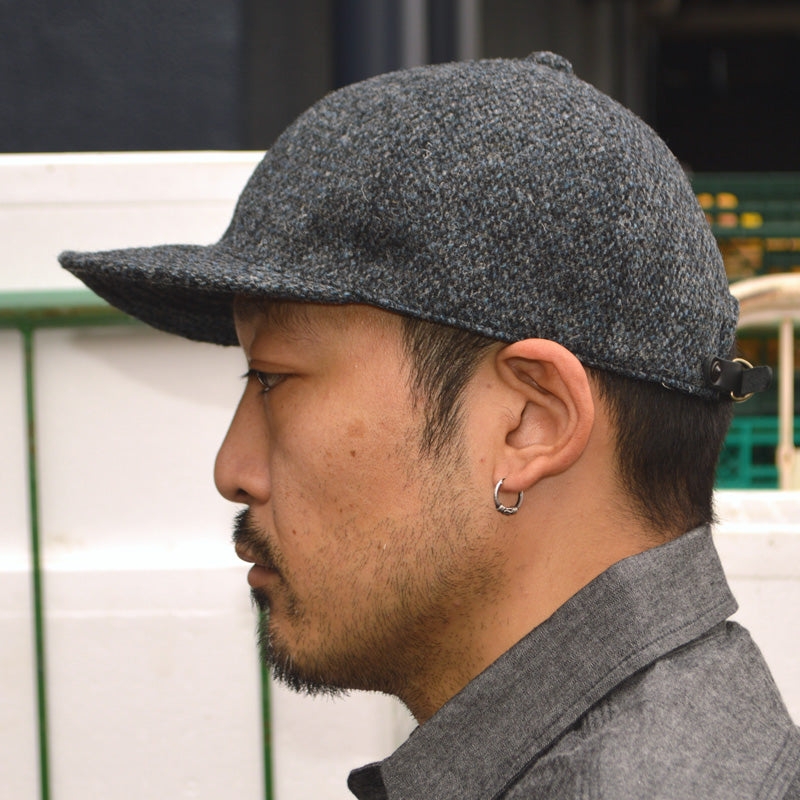 HIGHER ”HT25021” Harris Tweed Oatmeal Cap