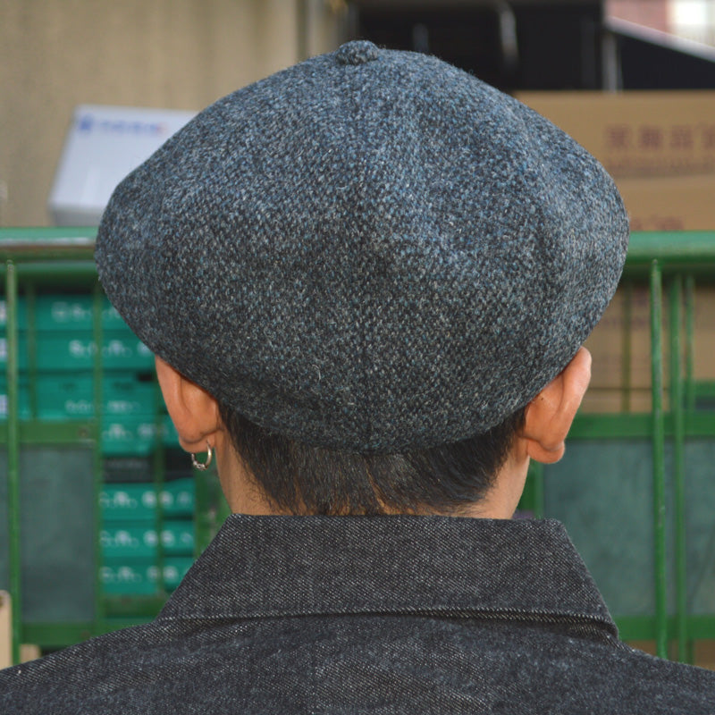 HIGHER ”HT25028” Harris Tweed Oatmeal Casquette