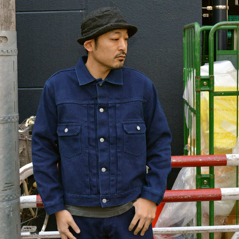 KOJIMA GENES "RNB-5049" Indigo SASHIKO Denim Jacket