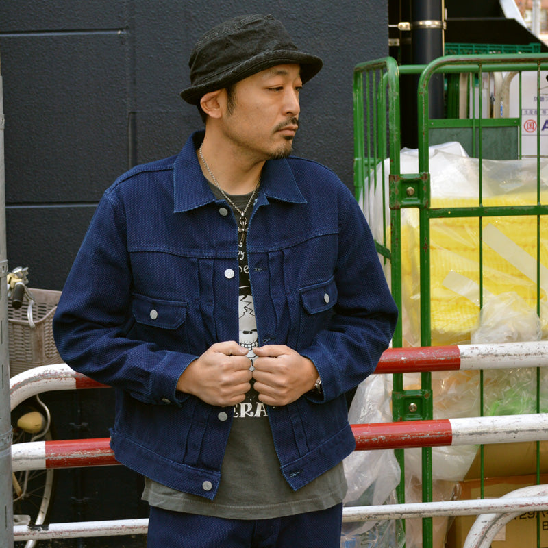 KOJIMA GENES "RNB-5049" Indigo SASHIKO Denim Jacket
