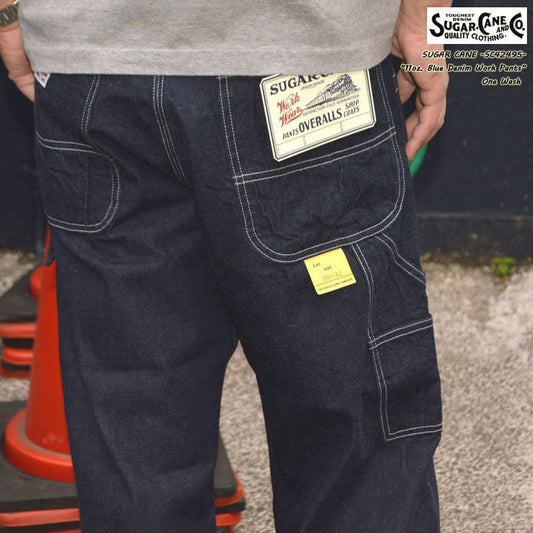 SUGAR CANE "SC42495" 11oz. Blue Denim Work Pants 11oz