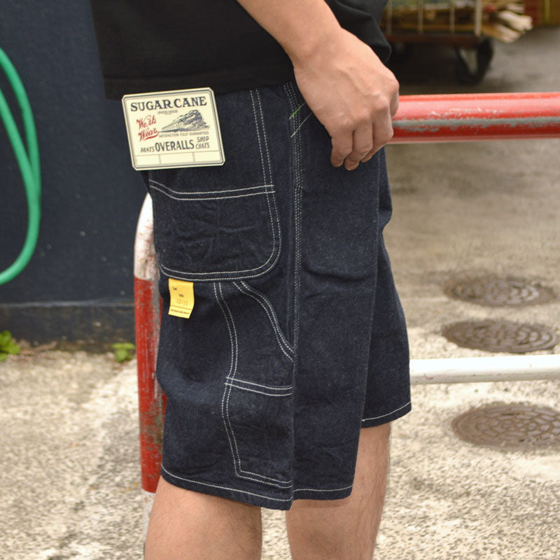 SUGAR CANE "SC52565" 11oz. Blue Denim Work Shorts