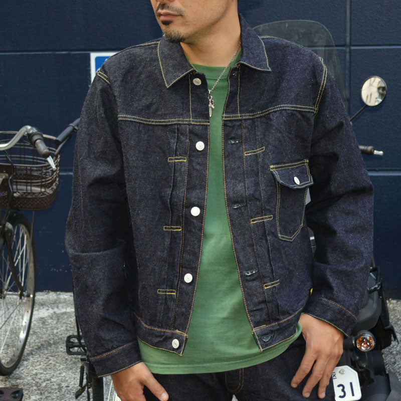STUDIO D'ARTISAN "SD-411" 15oz Right Hand Denim 1st Type Denim Jacket