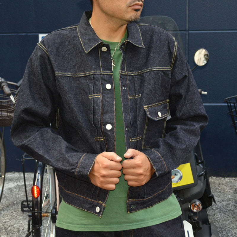 STUDIO D'ARTISAN "SD-411" 15oz Right Hand Denim 1st Type Denim Jacket