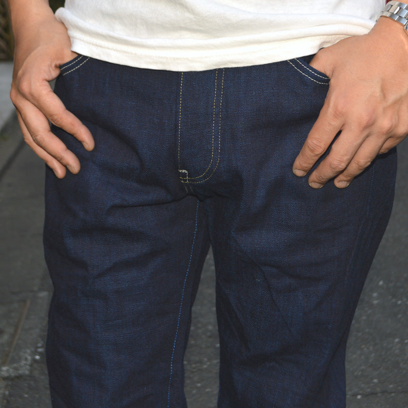 tanuki "TNK101TB" 15oz Turquoise Blue Regular Straight