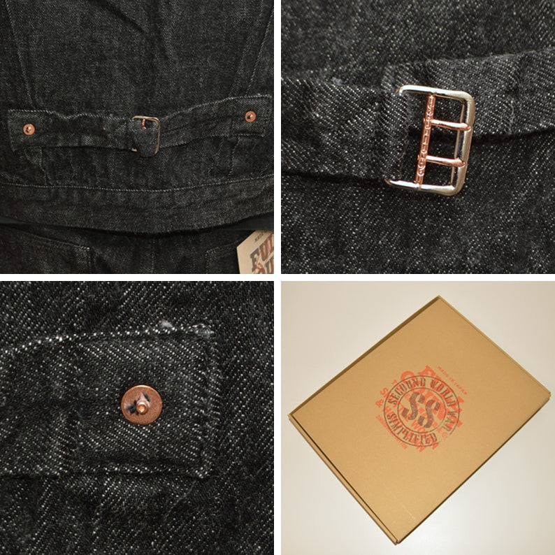 FULL COUNT "S2107BKSS" WWII Model 11.5oz Black Denim Jacket