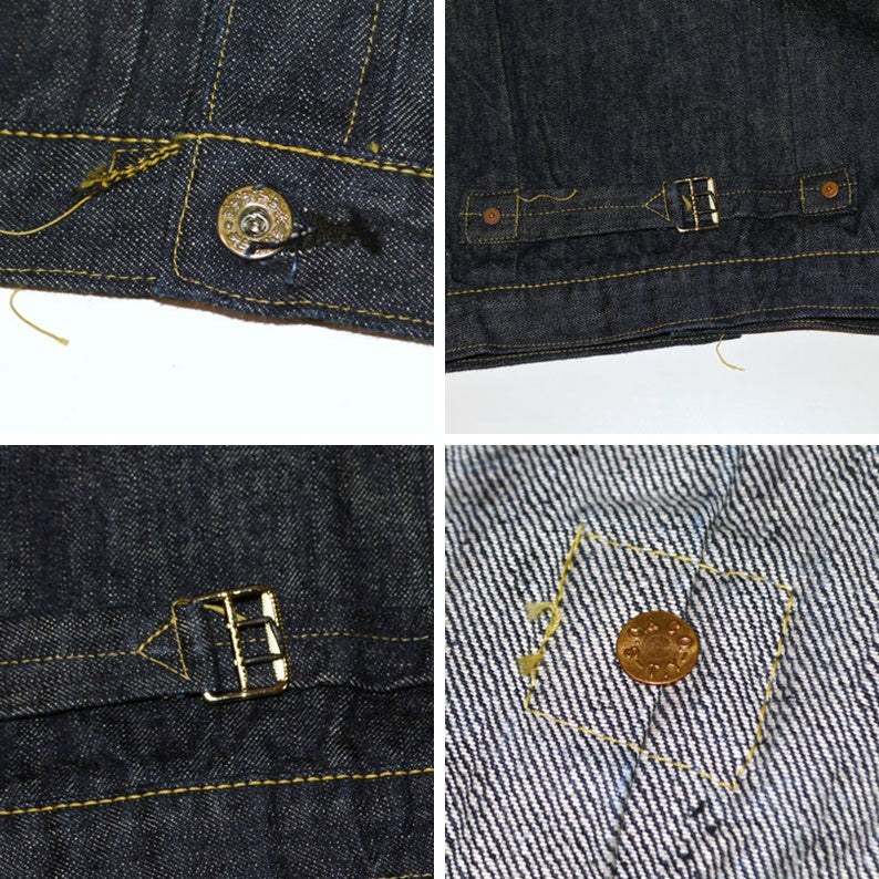 SUGAR CANE "SC19010 / SC19010T" Super “Denim” Collectibles #10 14oz. BLUE DENIM BLOUSE 1945 MODEL