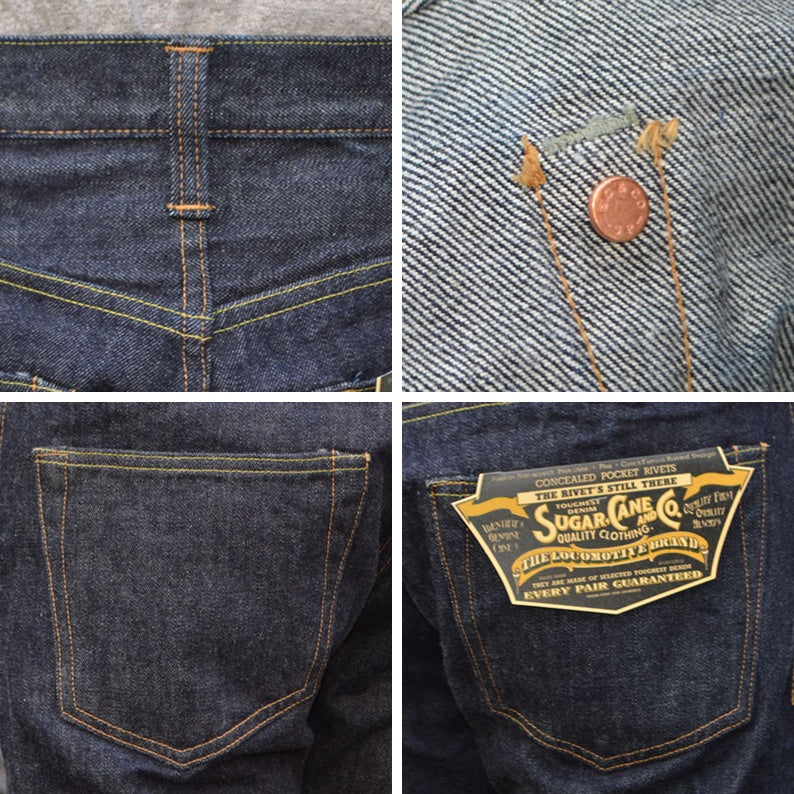 SUGAR CANE "SC42021" 14.25oz Standard Denim 2021 Model Slim Fit