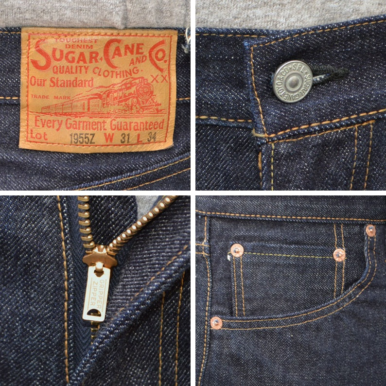 SUGAR CANE "SC42955" 14oz. DENIM 1955Z MODEL (ZIPPER FLY)