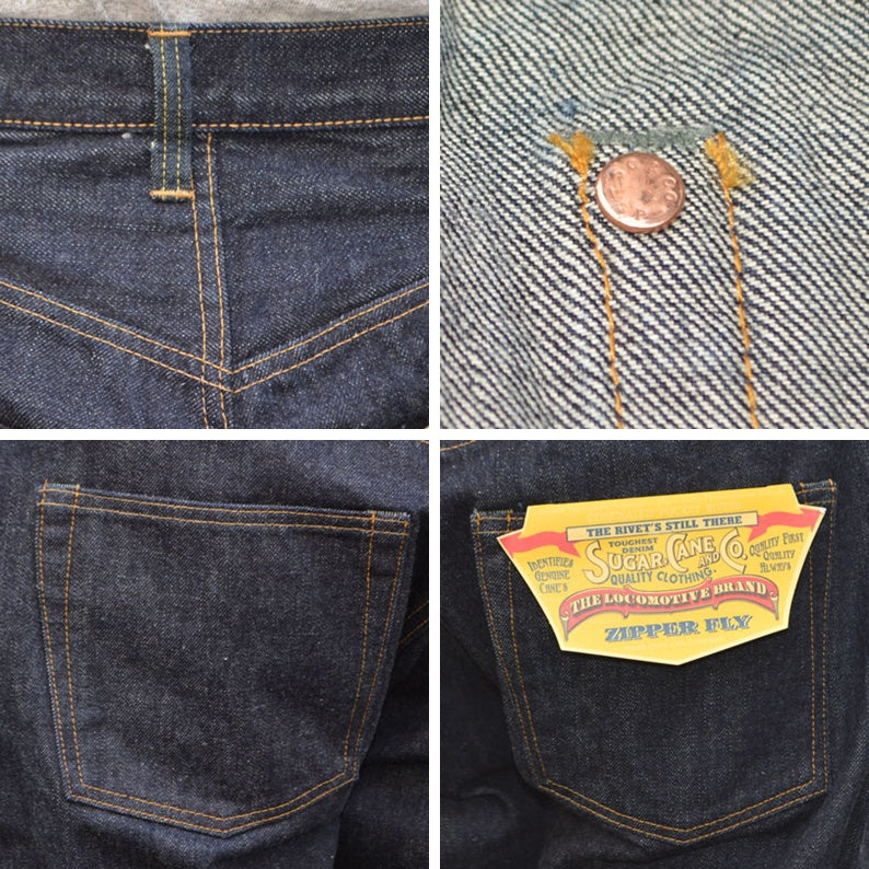 SUGAR CANE "SC42955" 14oz. DENIM 1955Z MODEL (ZIPPER FLY)