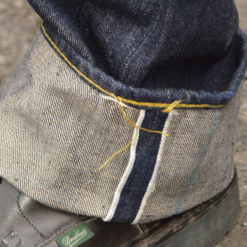 SUGAR CANE "SC49001" Super “Denim” Collectibles #01 14oz. BLUE DENIM WAIST OVERALLS S1945 MODEL
