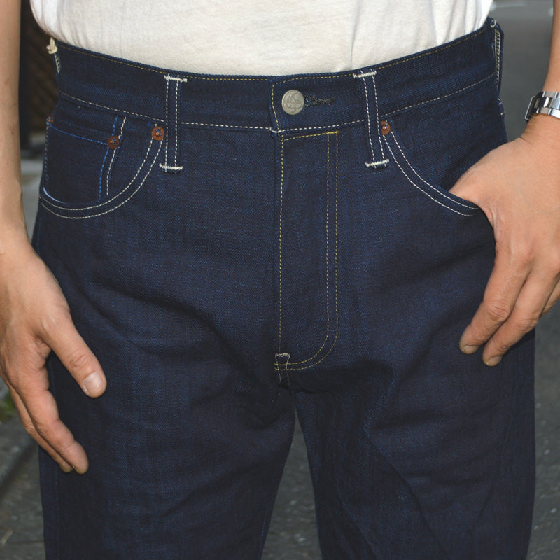 tanuki "TNK101TB" 15oz Turquoise Blue Regular Straight