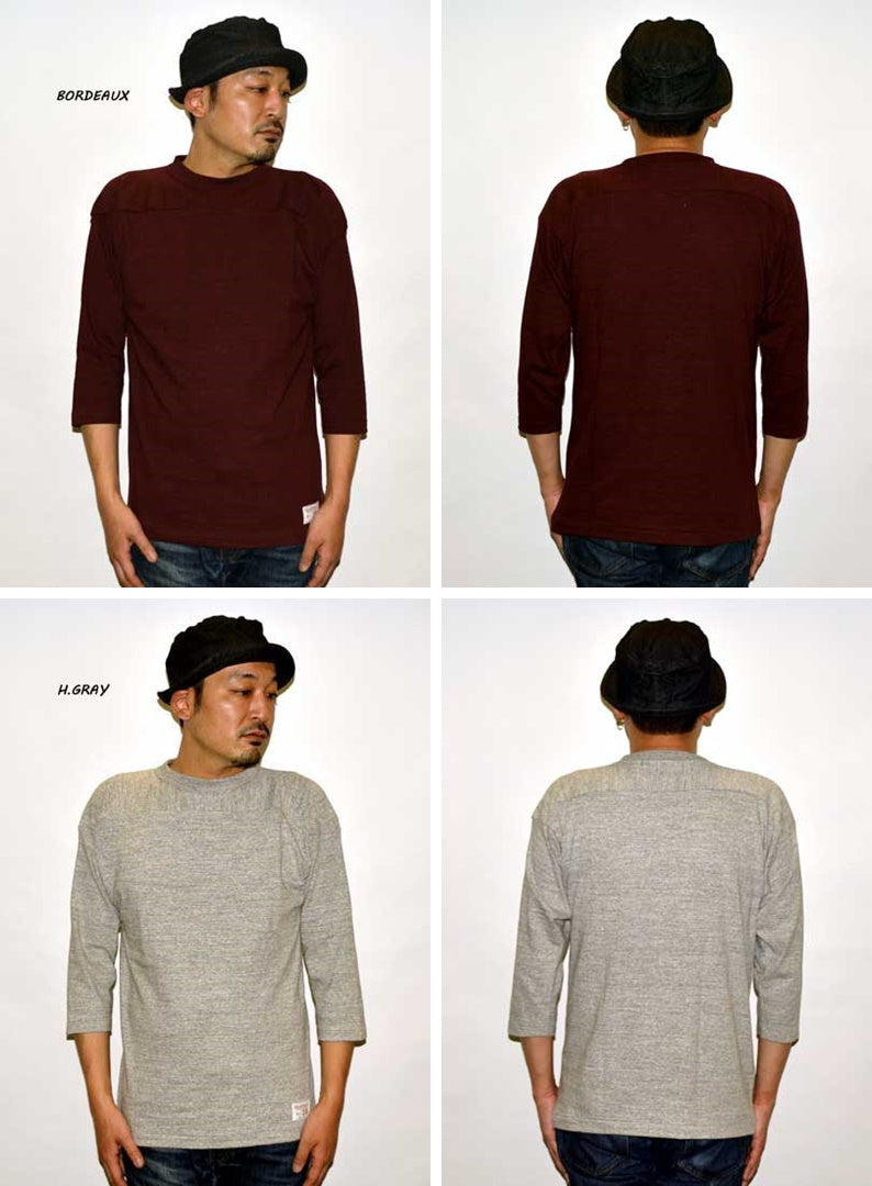 WARE HOUSE "4063" 3/4 Sleeve Football T-shirt