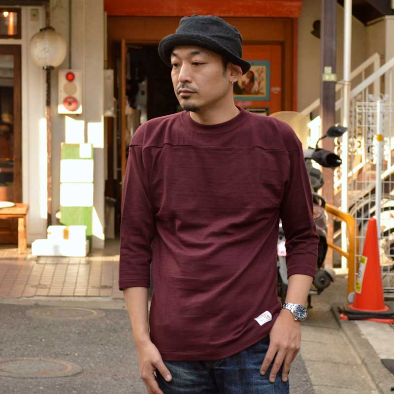 WARE HOUSE "4063" 3/4 Sleeve Football T-shirt
