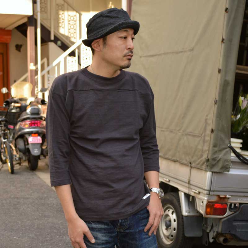 WARE HOUSE "4063" 3/4 Sleeve Football T-shirt