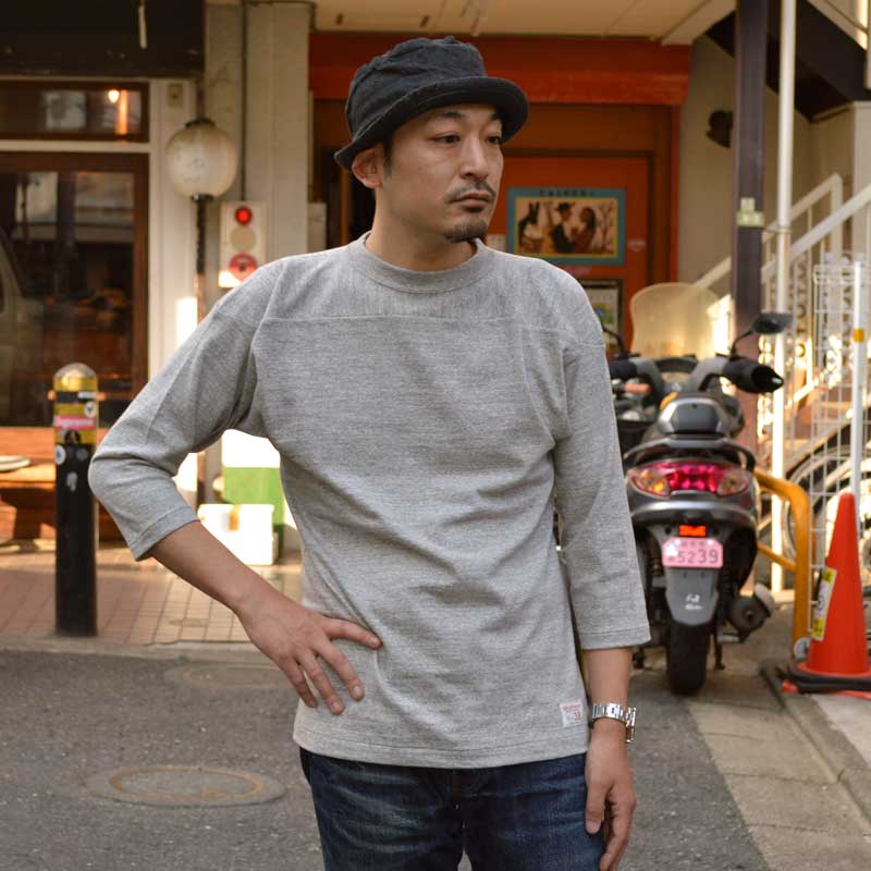 WARE HOUSE "4063" 3/4 Sleeve Football T-shirt