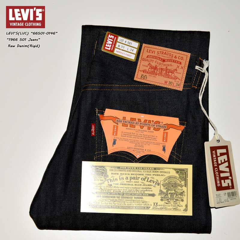LEVI'S VINTAGE CLOTHING 66501-0146 501XX 1966 Model 501 JEANS