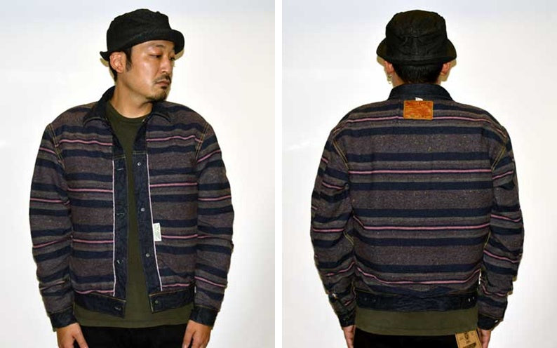 SUGAR CANE "SC15210" 14.25oz. DENIM BLANKET LINED JACKET