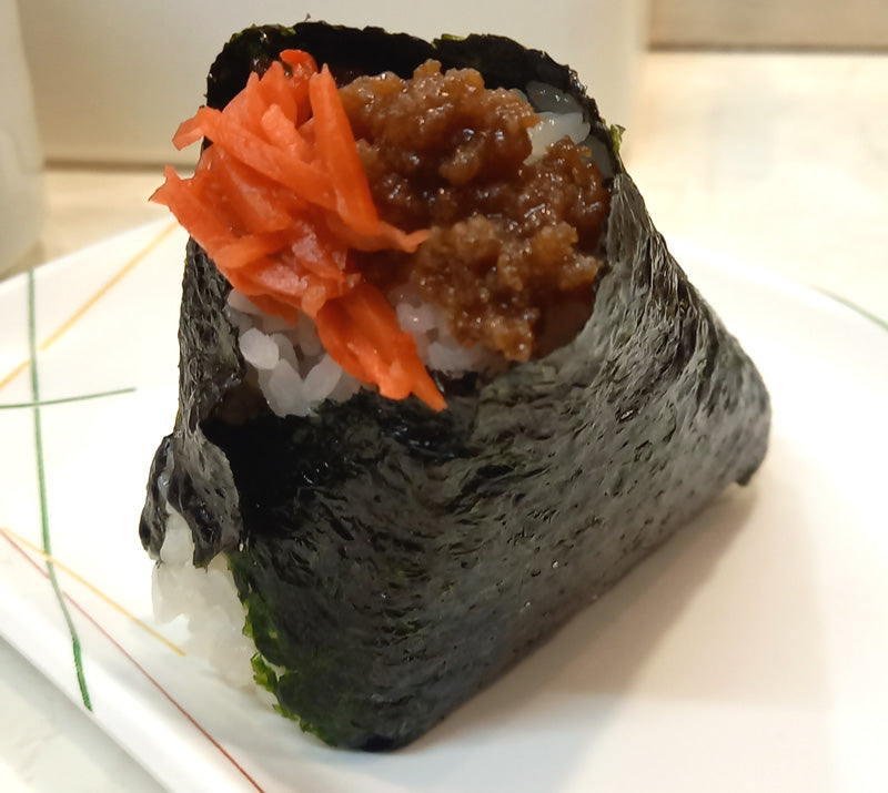 A real Onigiri(Rice ball).