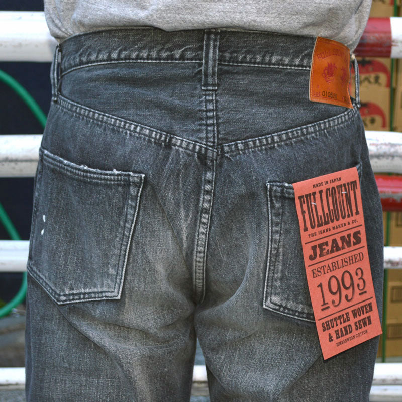 FULL COUNT "0105BKHW" Wide Black Selvedge Denim Dartford