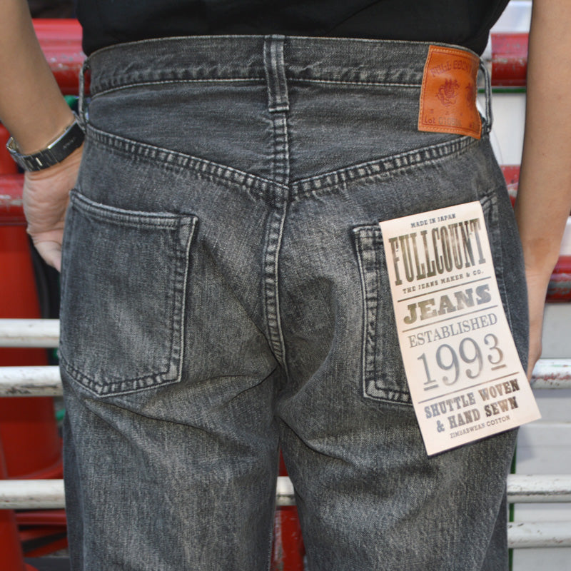 FULL COUNT "0105 BKHW" Wide Black Selvedge Denim Dartford