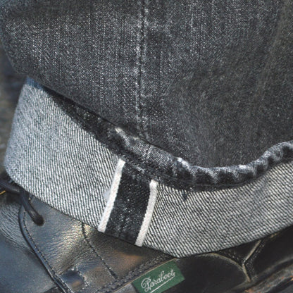 FULL COUNT "0105BKHW" Wide Black Selvedge Denim Dartford