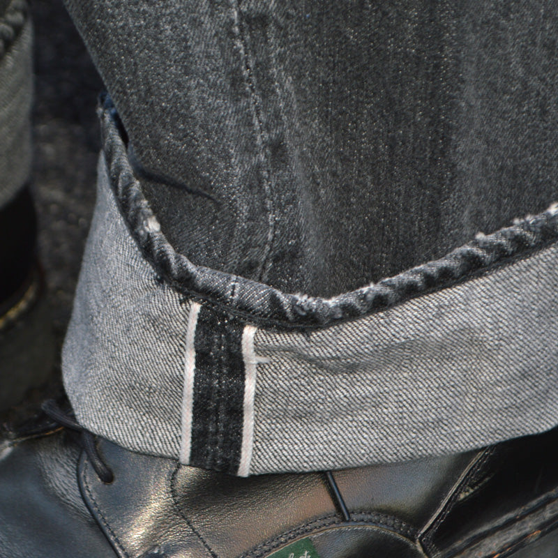 FULL COUNT "0105 BKHW" Wide Black Selvedge Denim Dartford