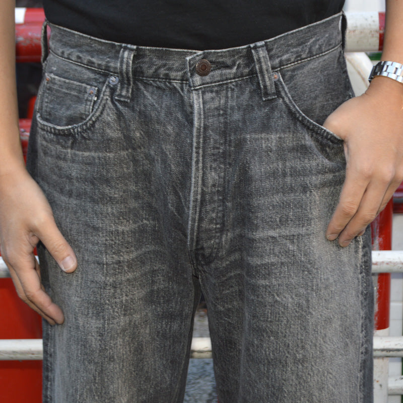 FULL COUNT "0105 BKHW" Wide Black Selvedge Denim Dartford