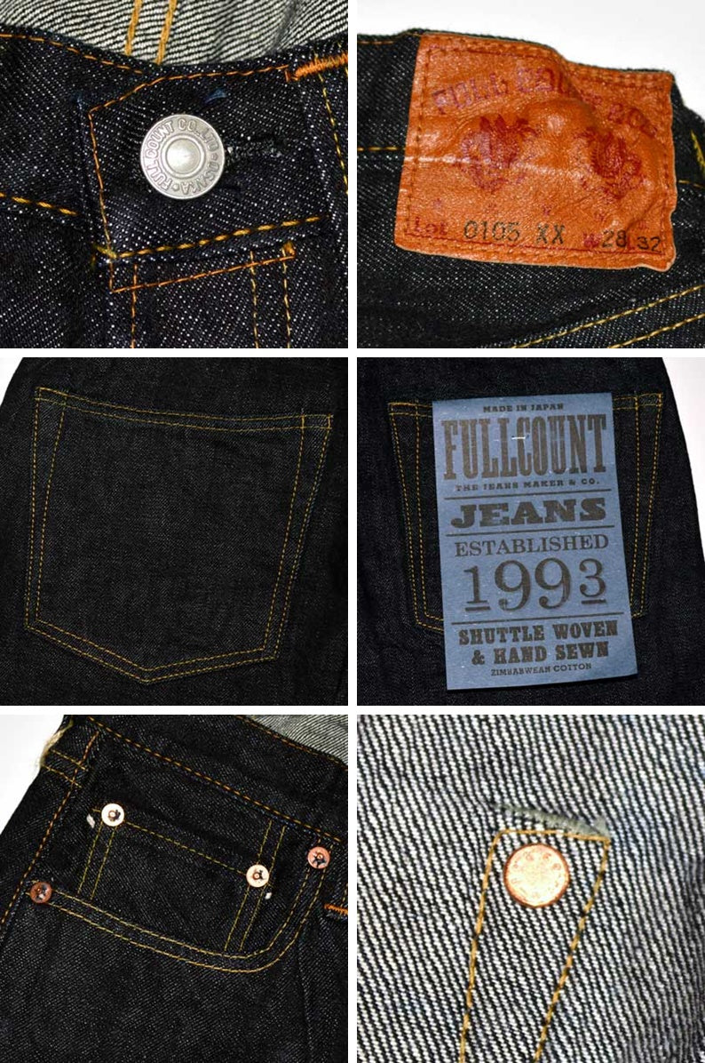 FULL COUNT "0105XX" Wide Denim