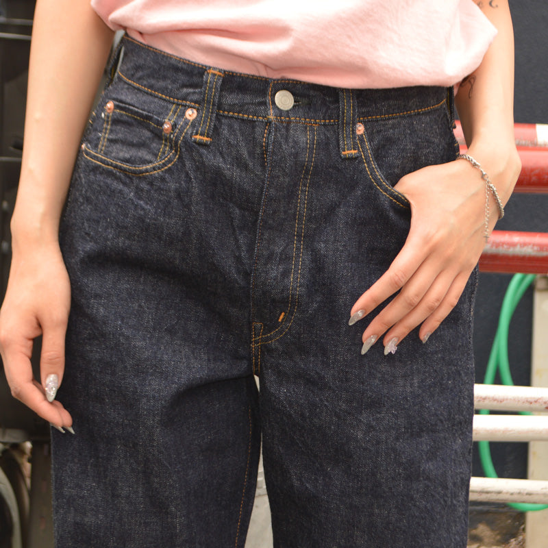 FULL COUNT "0107" Womens Wide Straight Monroe Denim
