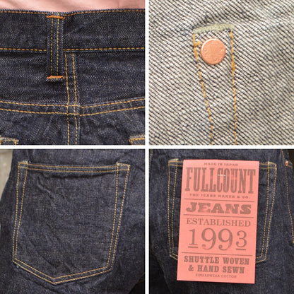 FULL COUNT "0107" Womens Wide Straight Monroe Denim