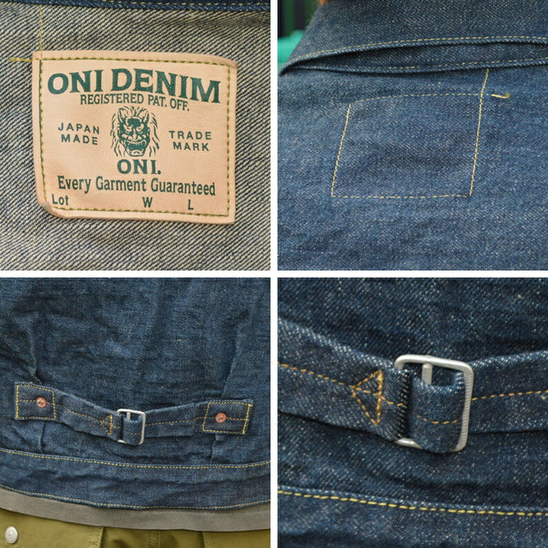 ONI DENIM "01507L-Ishikwadai" 15oz  Ishikawadai Type1 Denim Jacket