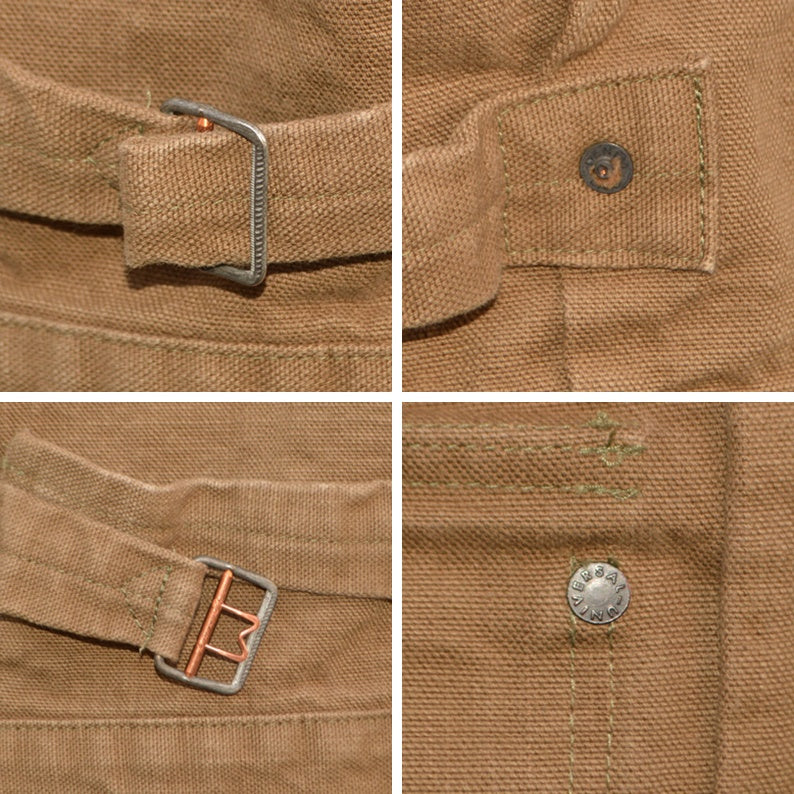 ONI DENIM "01507L-HOX" Type 1 Jacket 13oz Sultur dye Heavy Oxford "BrownKhaki / OliveBrown"