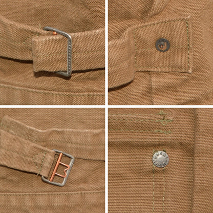 ONI DENIM "01507L-HOX" Type 1 Jacket 13oz Sultur dye Heavy Oxford "BrownKhaki / OliveBrown"