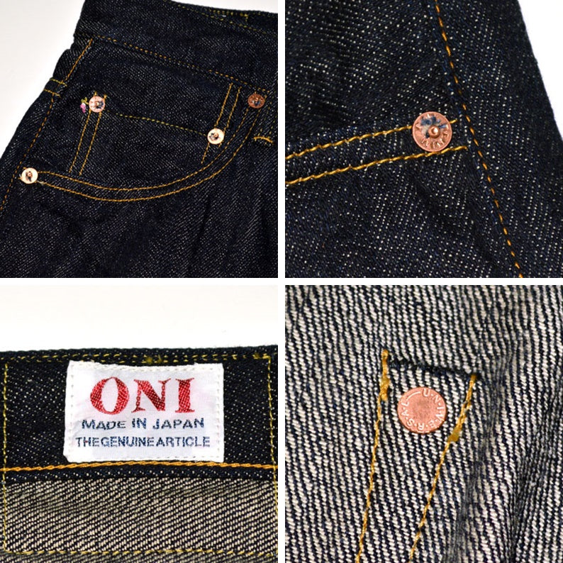 ONI DENIM "022-Kiraku" 12oz Kiraku Denim Relax Straight