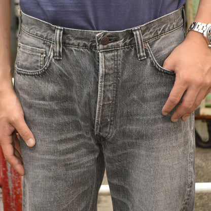 FULL COUNT "1101BKHW" Straight Black Denim Dartford