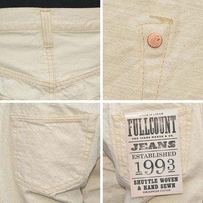 FULL COUNT "1101EC" Straight Ecru Selvedge Denim