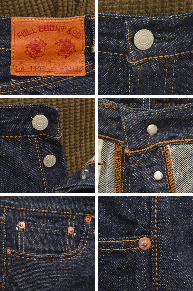 FULL COUNT "1108" Slim Straight Denim