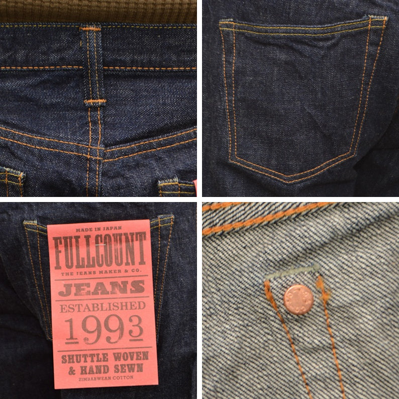 FULL COUNT "1108" Slim Straight Denim