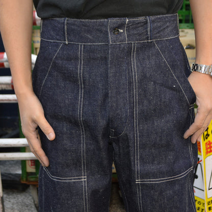 WAREHOUSE "1239" 1930'S WPA DOUBLE KNEE DENIM TROUSERS