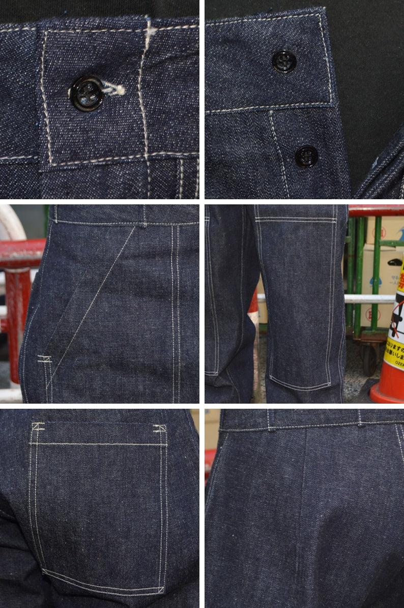 WAREHOUSE "1239" 1930'S WPA DOUBLE KNEE DENIM TROUSERS