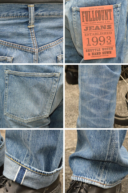 FULL COUNT "1341-1101SS" 11.5oz Straight Denim "Dartford" (Super Smooth)